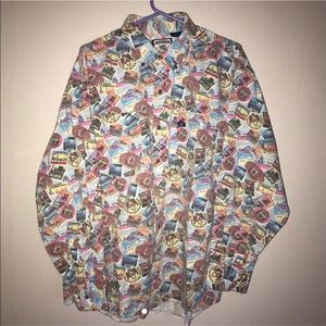 vintage lee clothing longsleeve button shirt